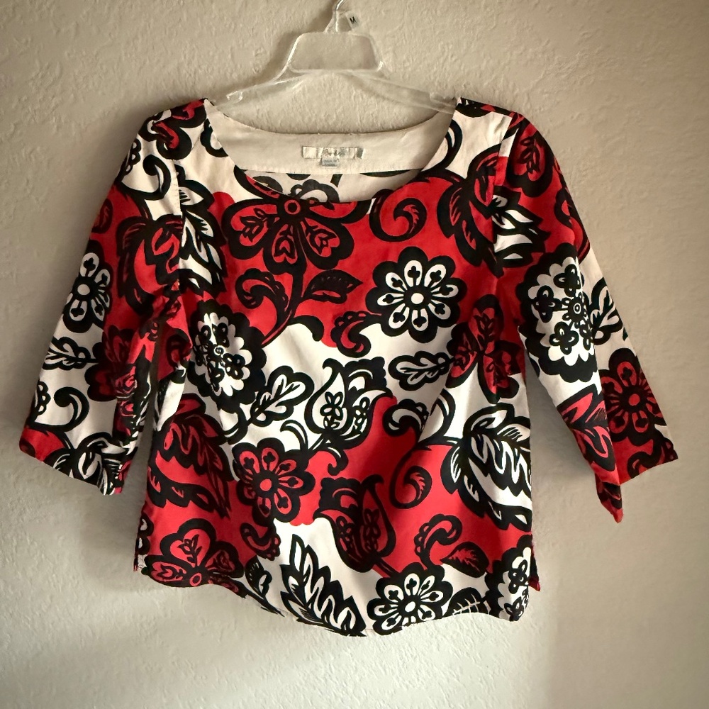 Cotton 3/4 sleeve shirt